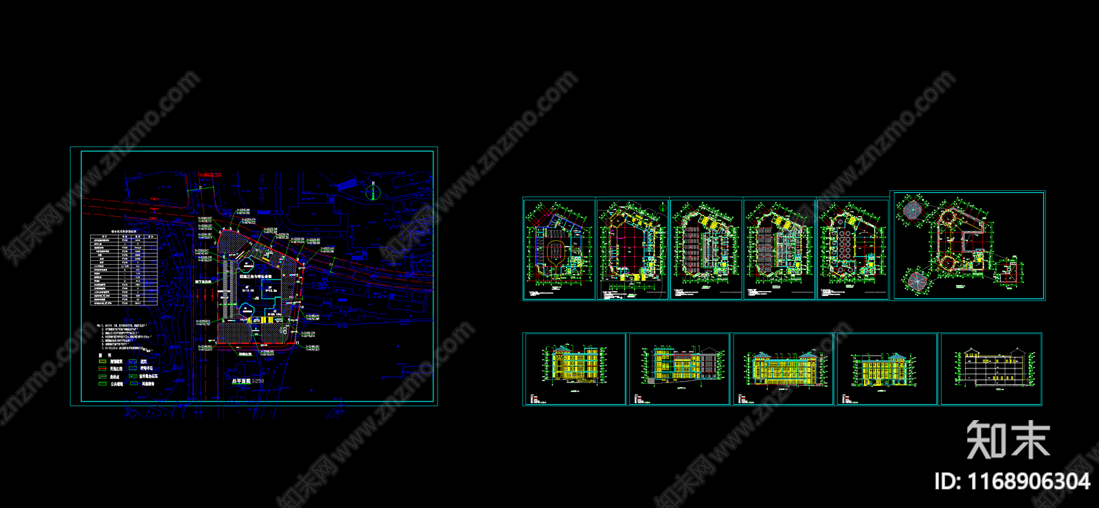 简欧其他公共建筑cad施工图下载【ID:1168906304】