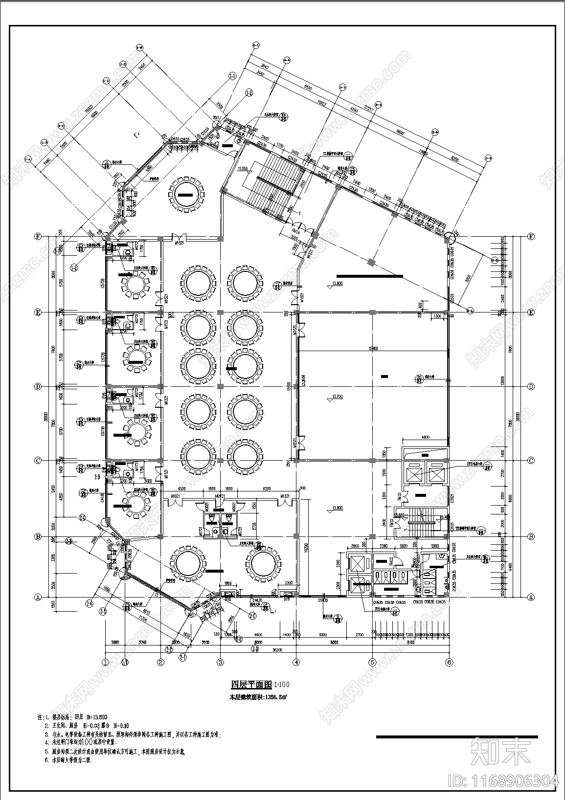 简欧其他公共建筑cad施工图下载【ID:1168906304】