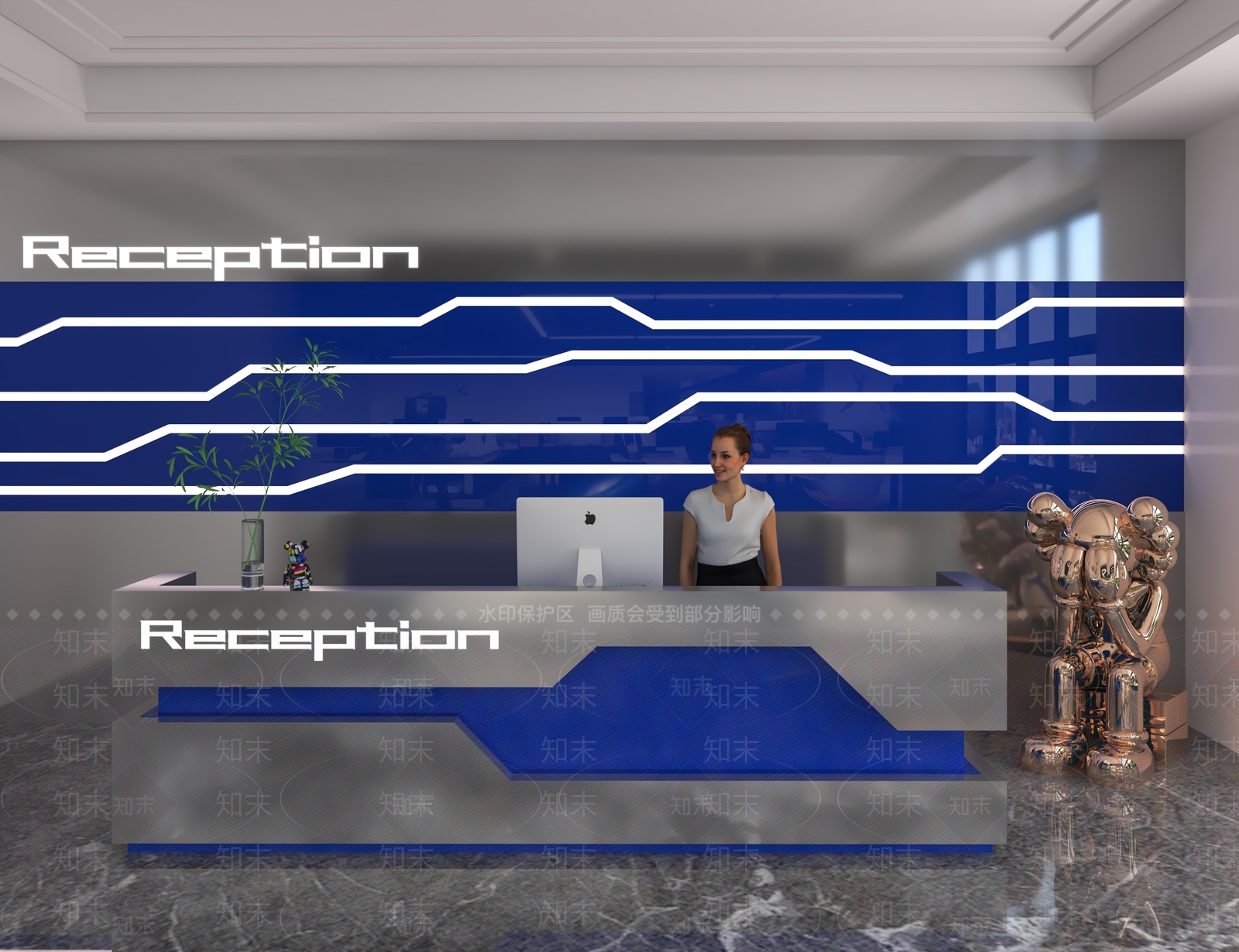 现代前台3D模型下载【ID:1168908054】