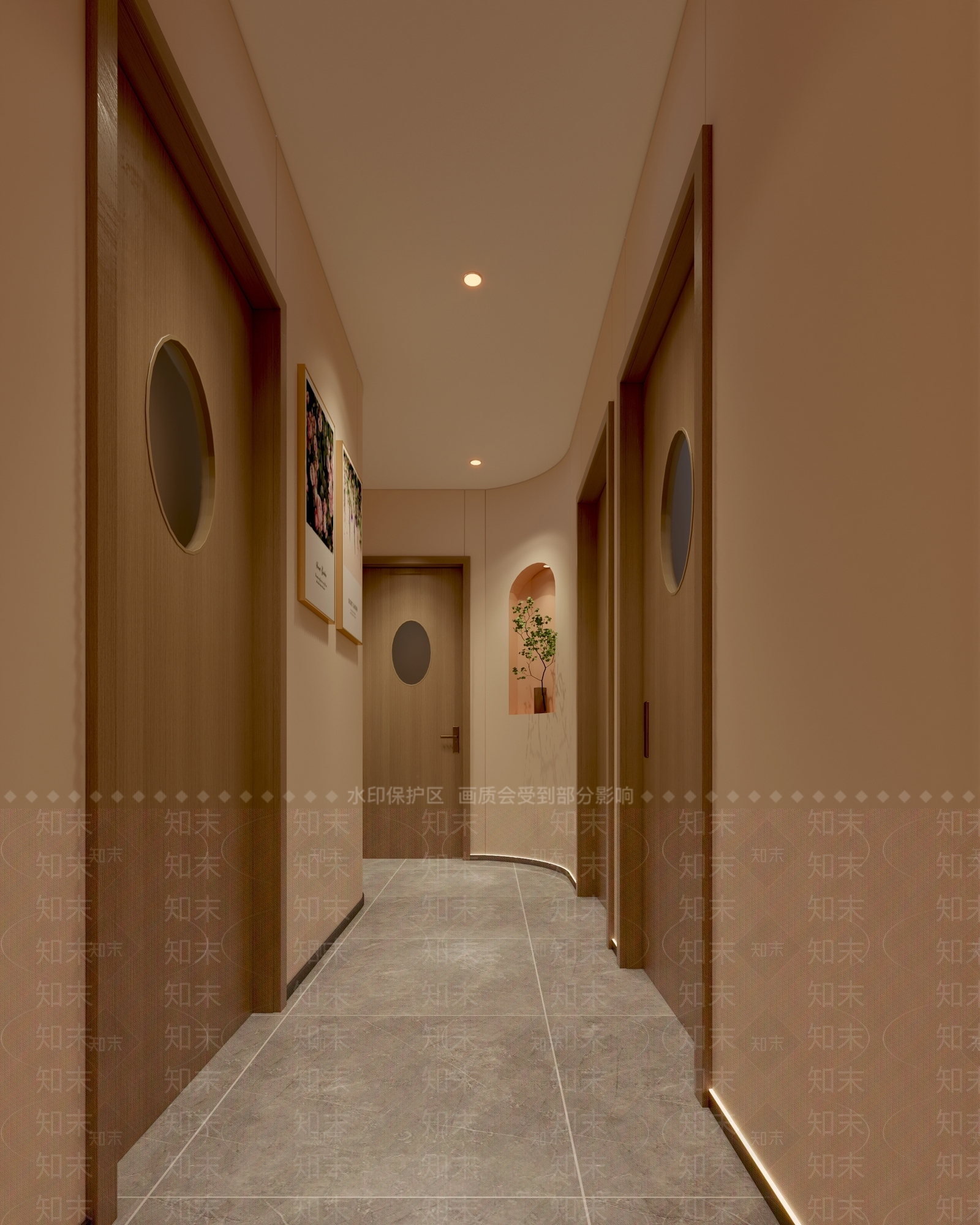 现代奶油美容院3D模型下载【ID:1168908227】