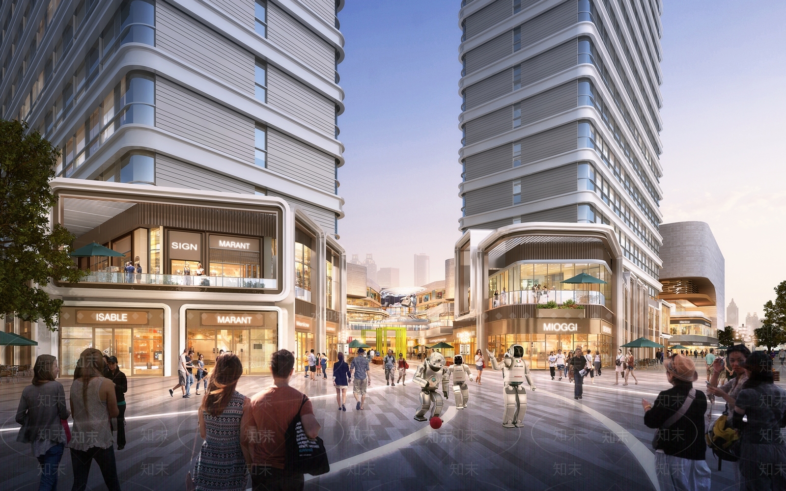 现代商场建筑SU模型下载【ID:1168914825】