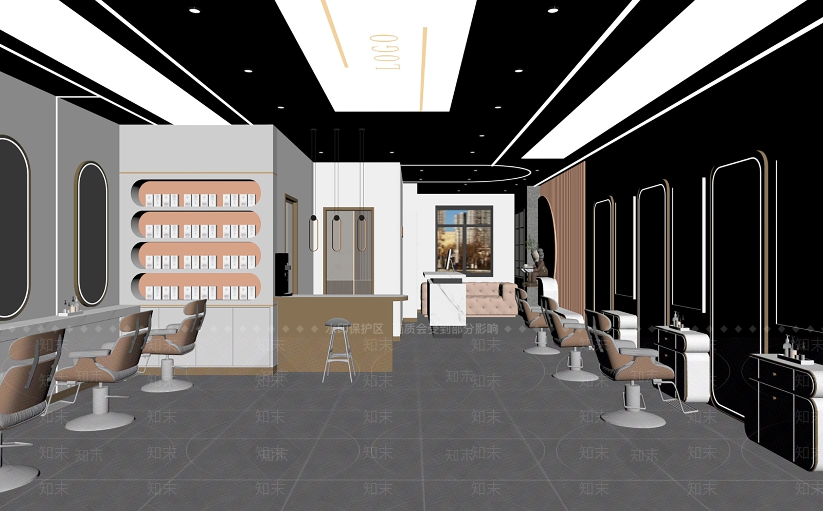 现代理发店SU模型下载【ID:1168918028】