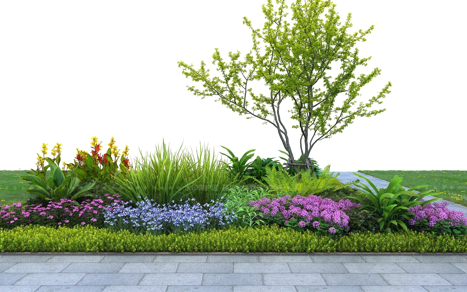 花草组合3D模型下载【ID:1168919735】