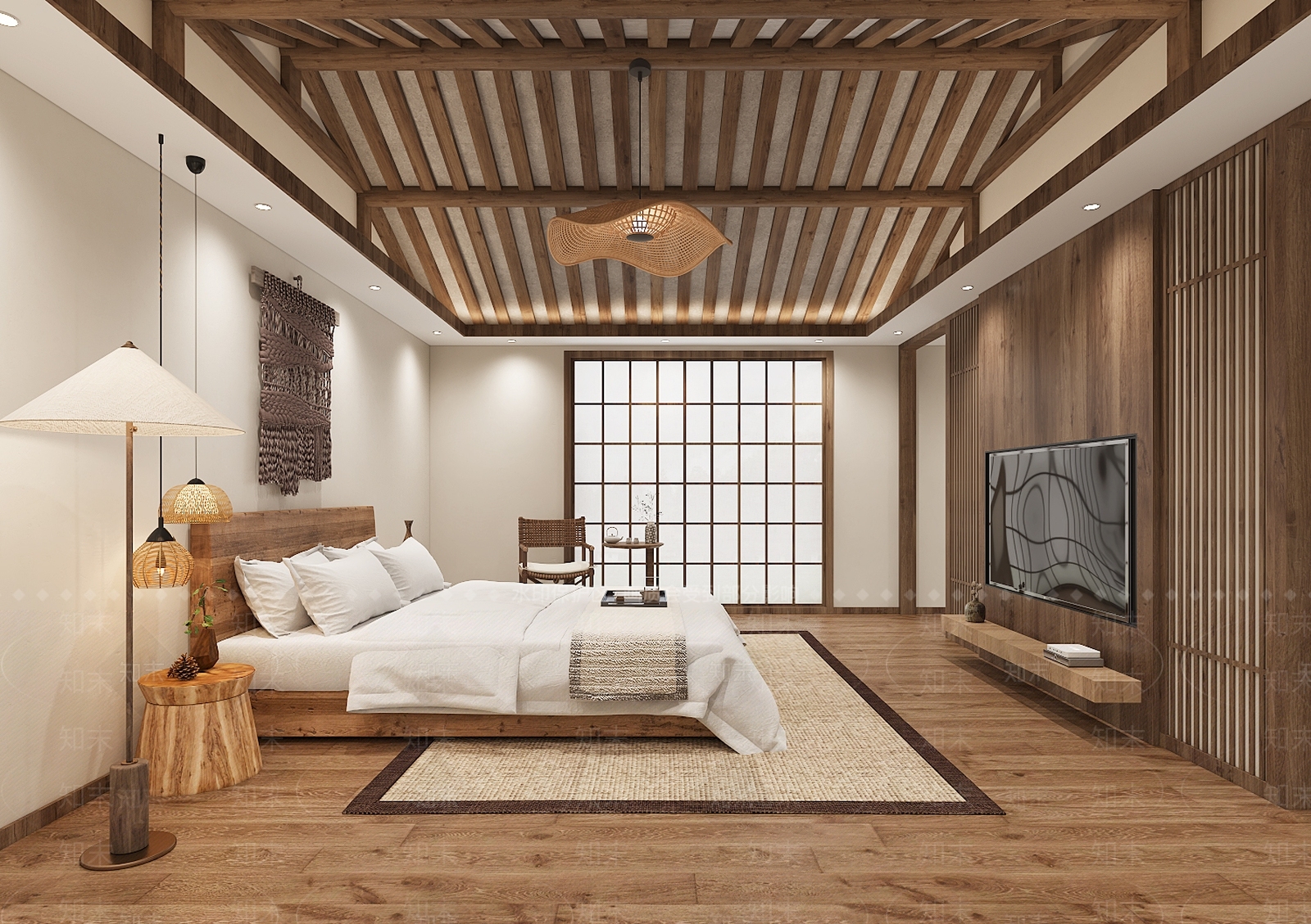 侘寂中古民宿3D模型下载【ID:1168920774】