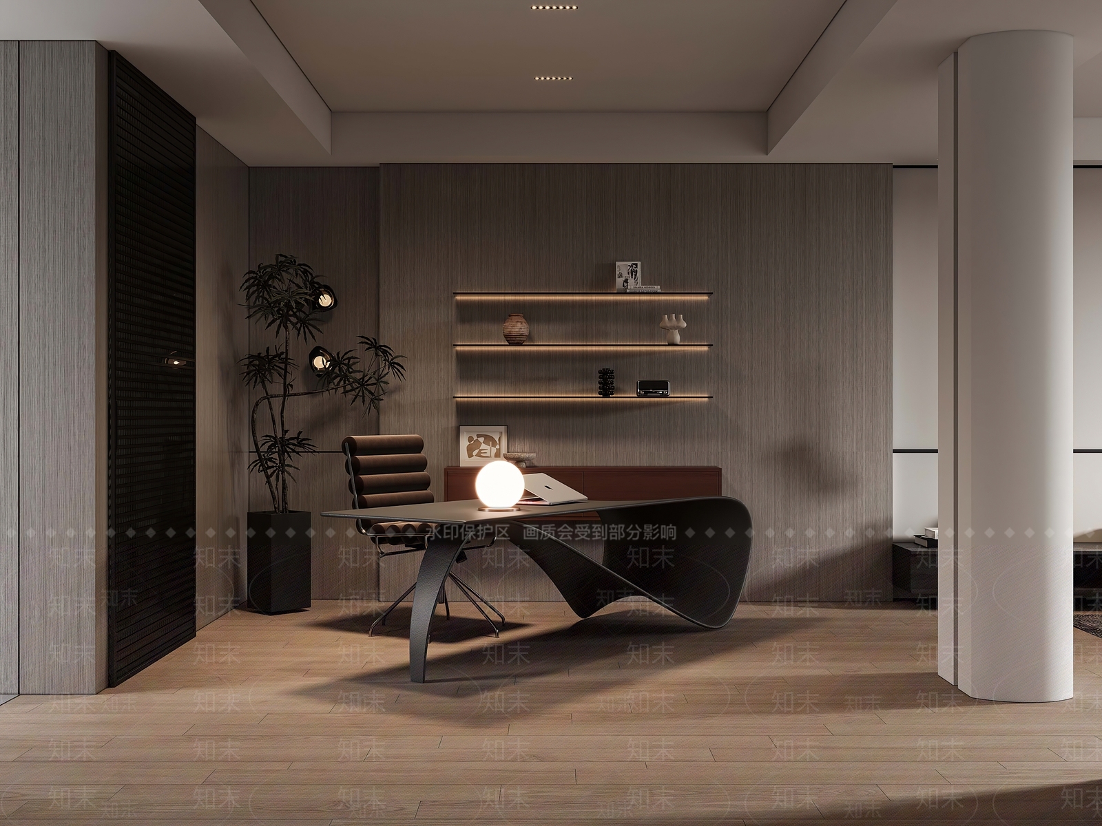 现代办公室3D模型下载【ID:1214701692】