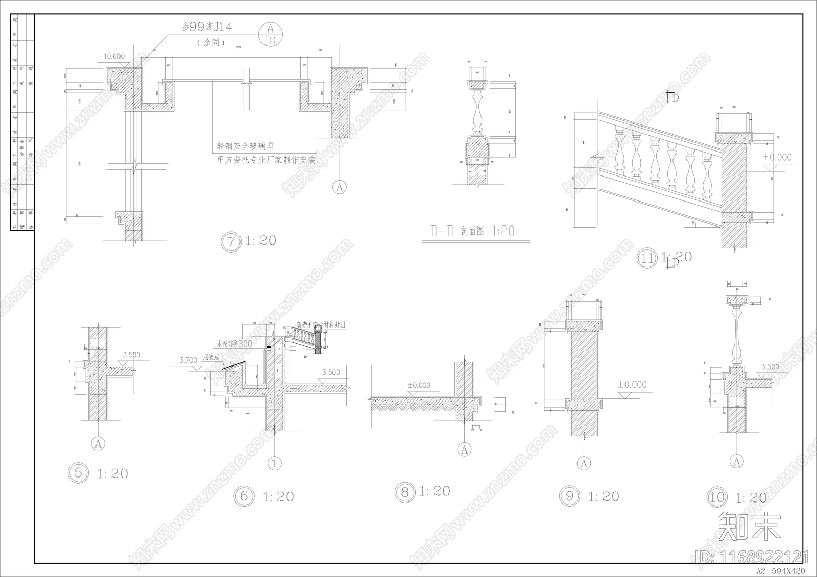 欧式别墅建筑cad施工图下载【ID:1168922121】