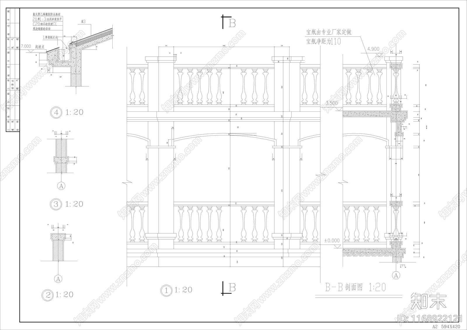 欧式别墅建筑cad施工图下载【ID:1168922121】