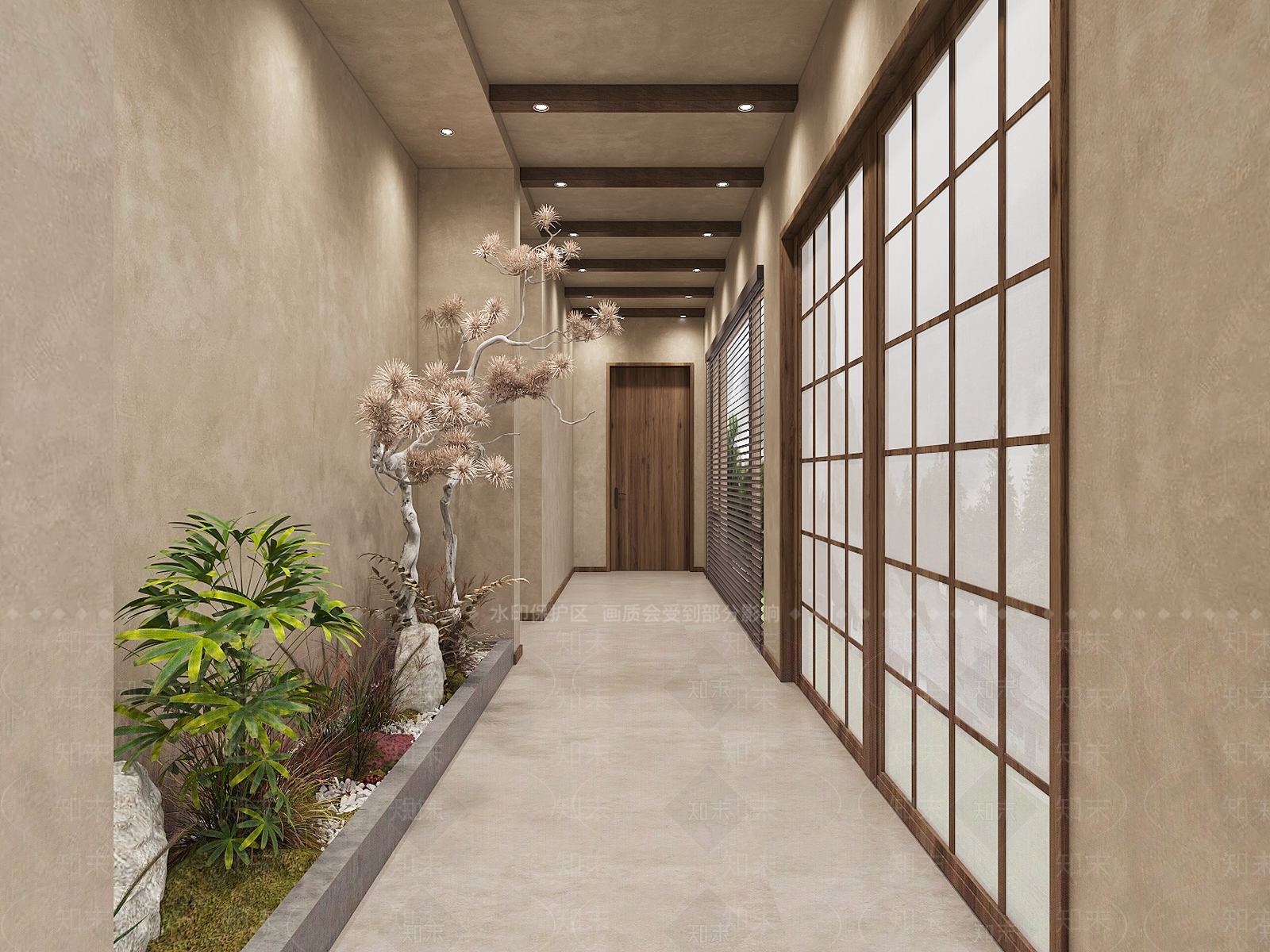 侘寂中古民宿3D模型下载【ID:1168923459】