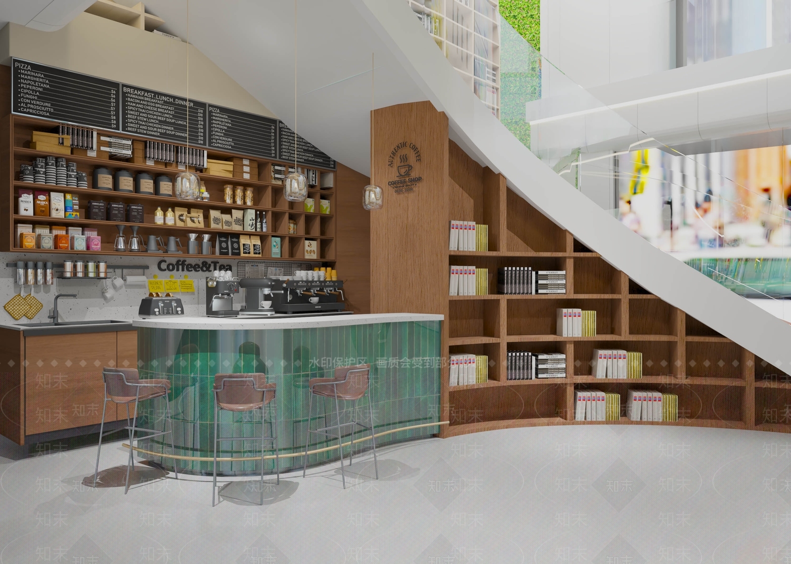 工业咖啡厅3D模型下载【ID:1168926856】