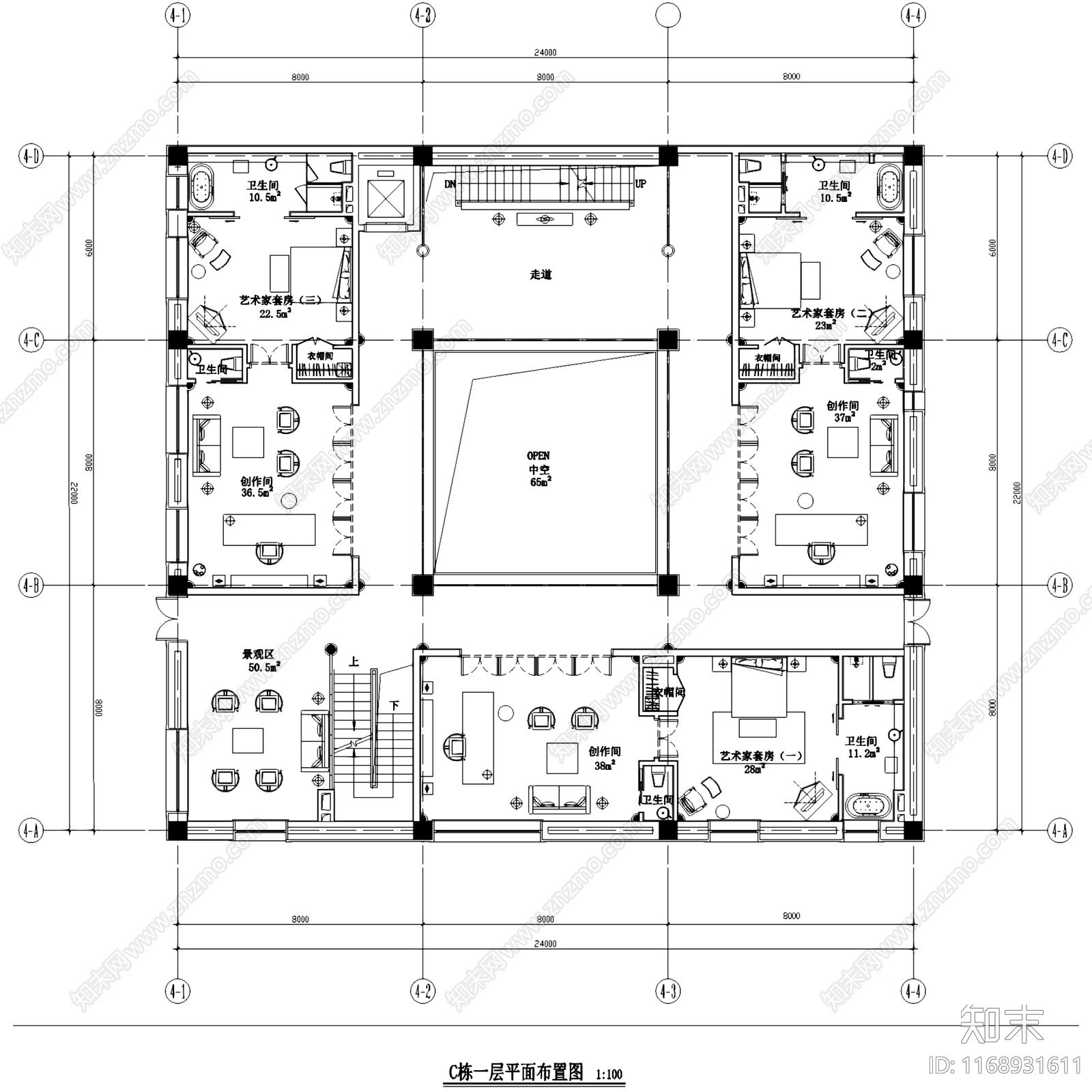 新中式中式会所cad施工图下载【ID:1168931611】