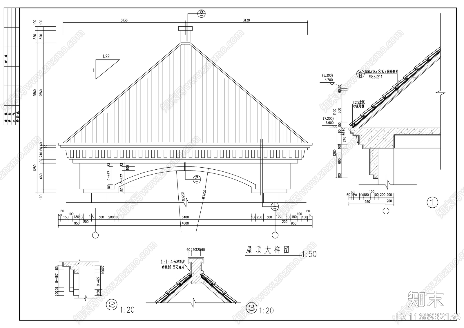 现代别墅建筑cad施工图下载【ID:1168932156】