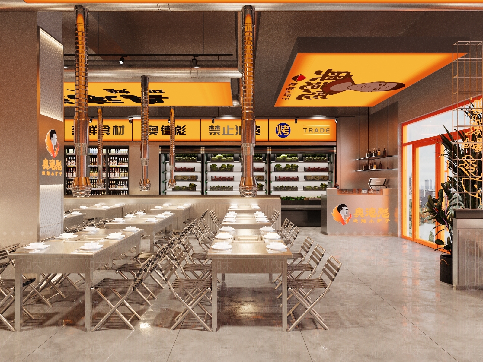 现代快餐店3D模型下载【ID:1214702134】