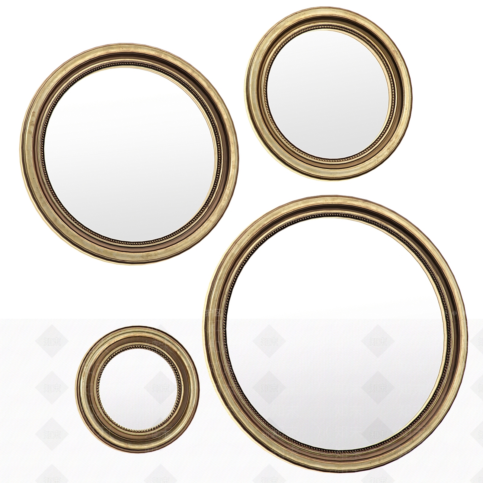 欧式镜子SU模型下载【ID:1168946416】