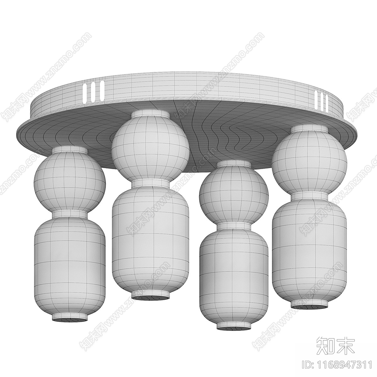 吊灯3D模型下载【ID:1168947311】