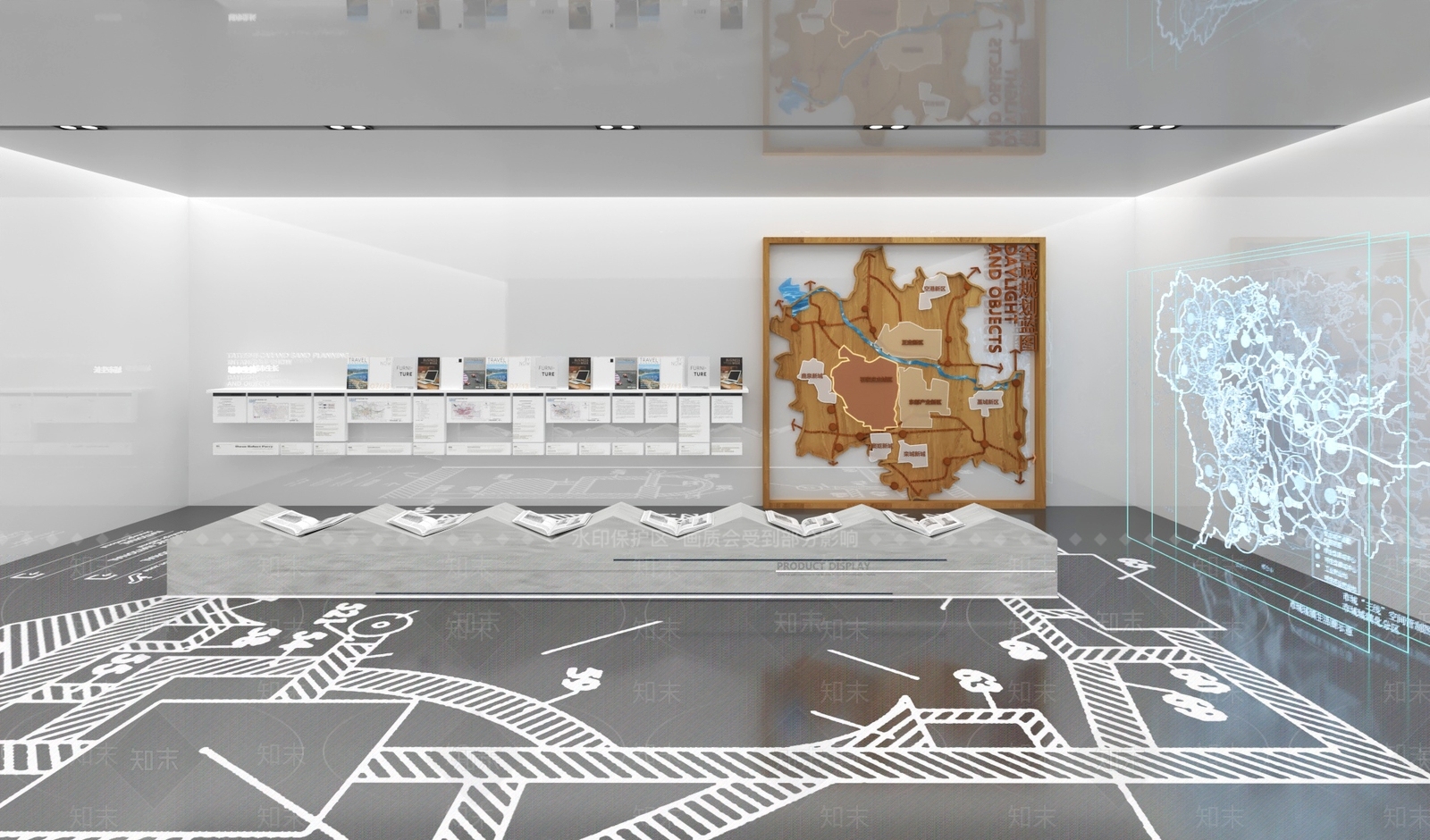 文化展厅SU模型精品下载_SketchUp模型_知末网