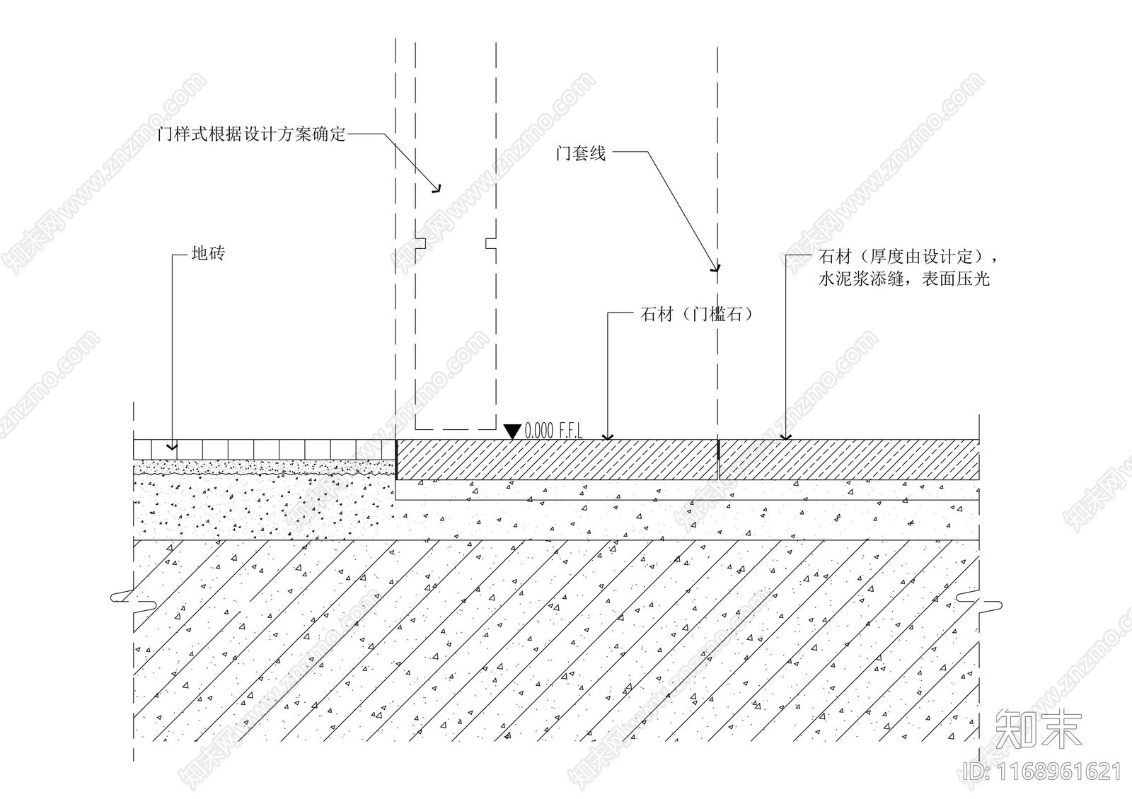 现代地面节点cad施工图下载【ID:1168961621】