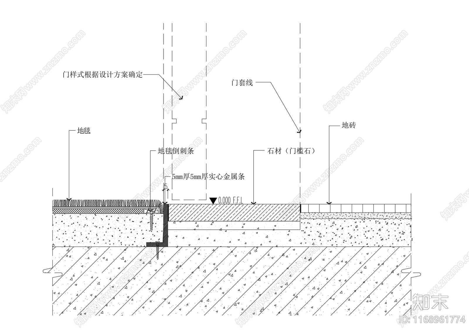 现代墙面节点cad施工图下载【ID:1168961774】