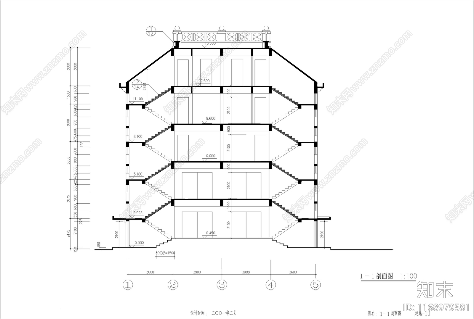 现代简欧别墅建筑cad施工图下载【ID:1168979581】