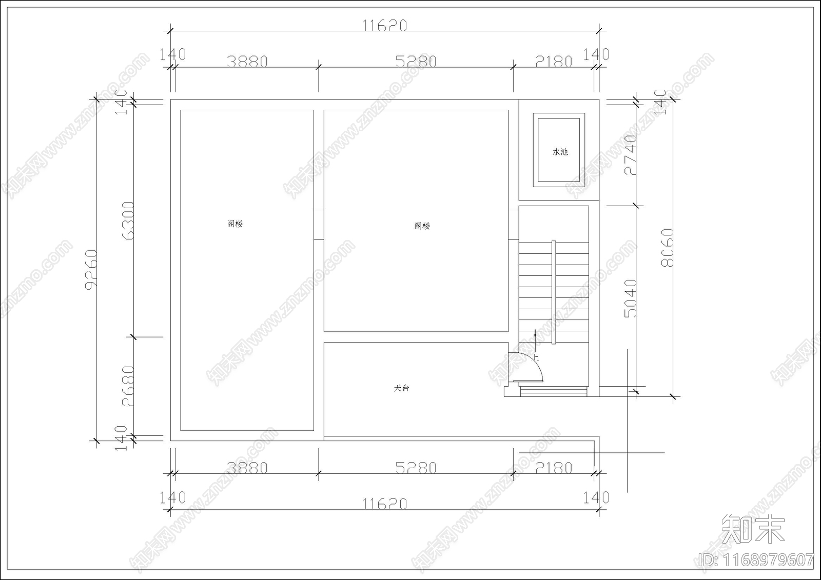 欧式简欧别墅建筑cad施工图下载【ID:1168979607】