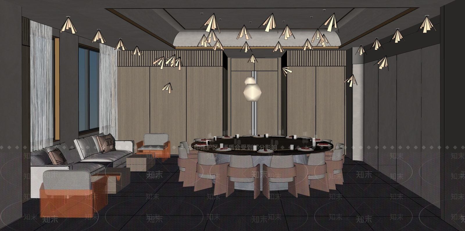 现代包厢SU模型下载【ID:1168983424】