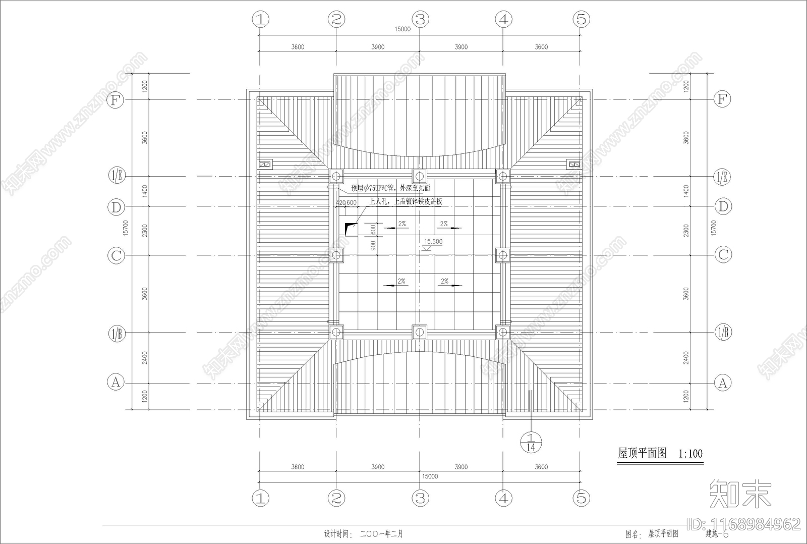 简欧别墅建筑cad施工图下载【ID:1168984962】