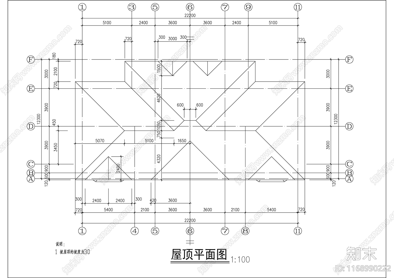 现代别墅建筑cad施工图下载【ID:1168990222】