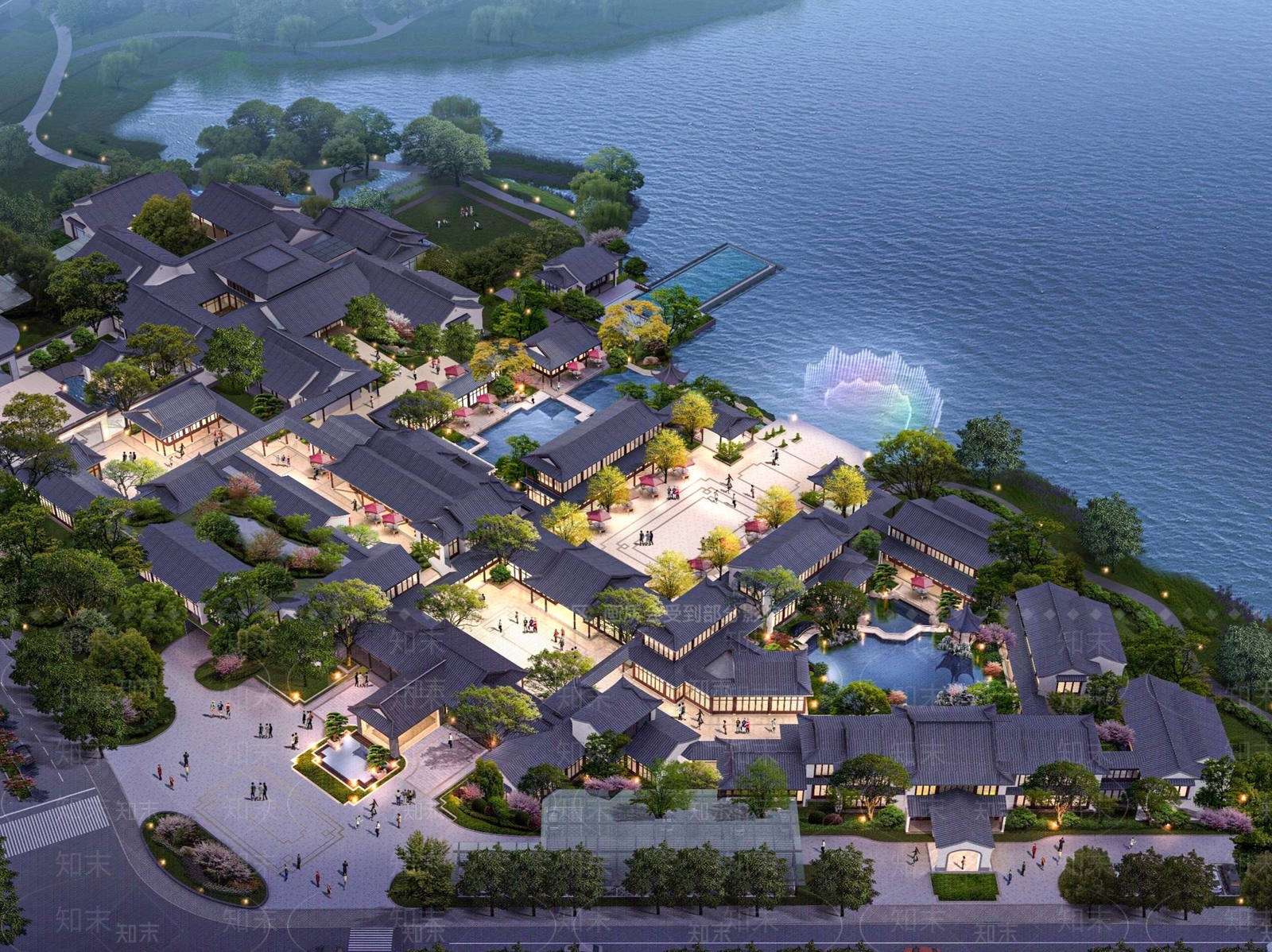 新中式中式其他商业建筑SU模型下载【ID:1168991599】