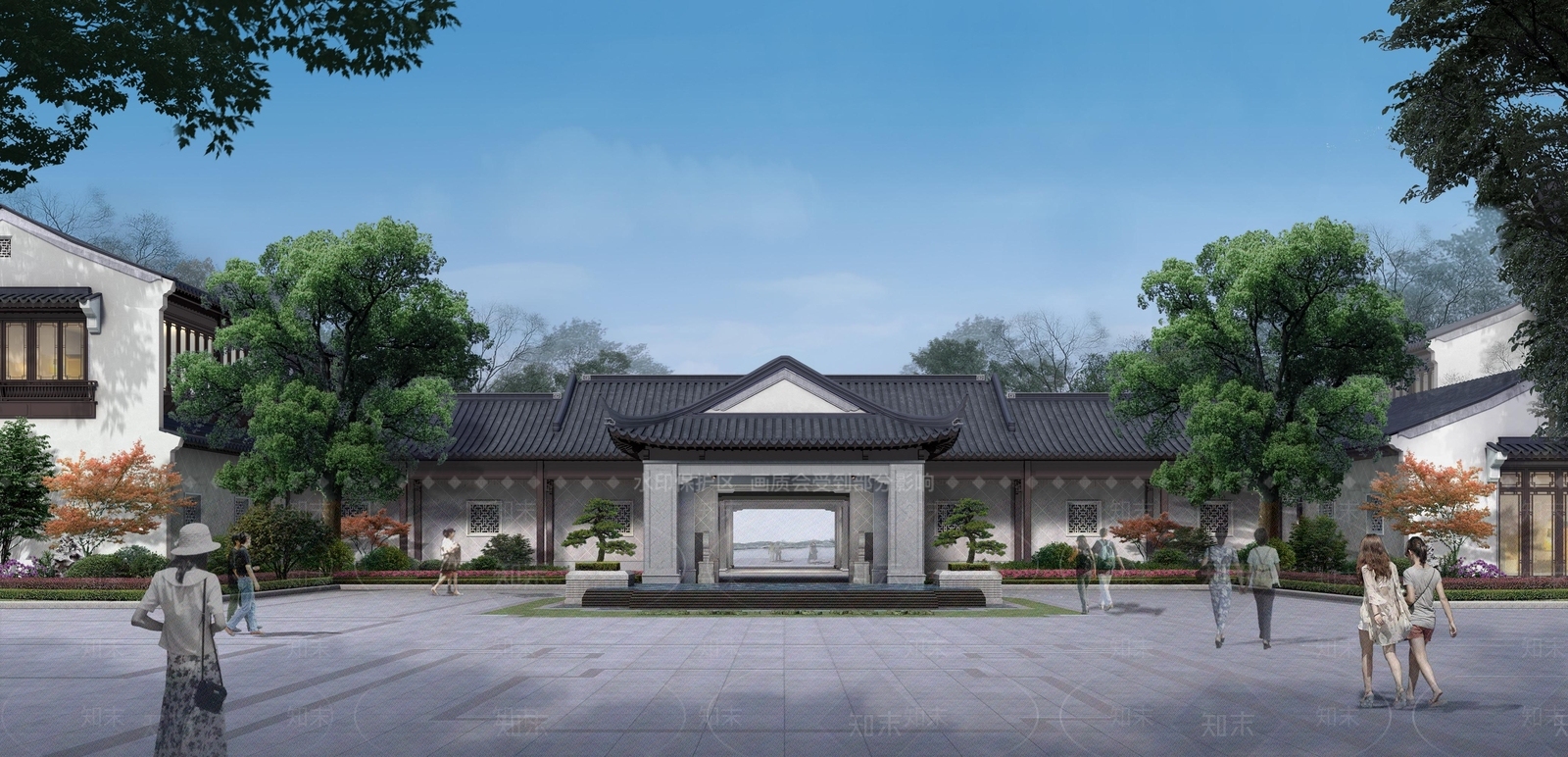 新中式中式其他商业建筑SU模型下载【ID:1168991599】