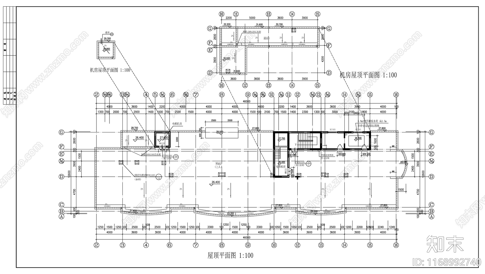 现代住宅楼建筑cad施工图下载【ID:1168992740】