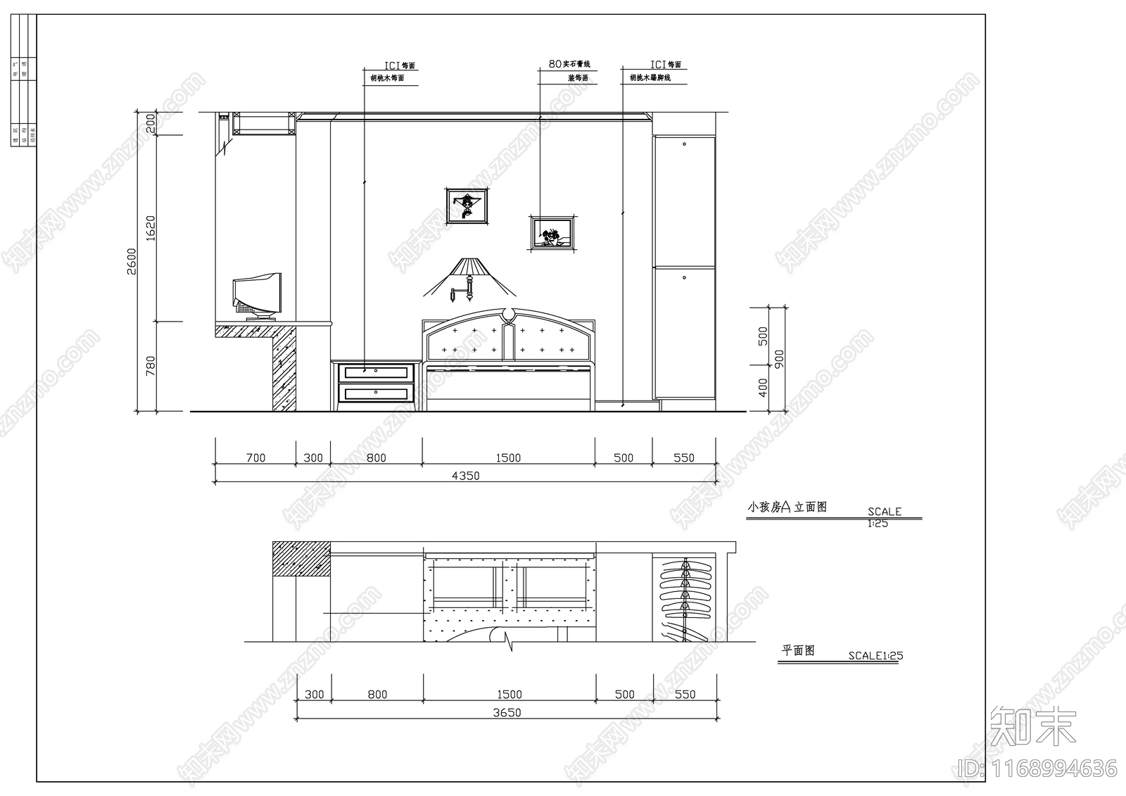 现代新中式整体家装空间cad施工图下载【ID:1168994636】