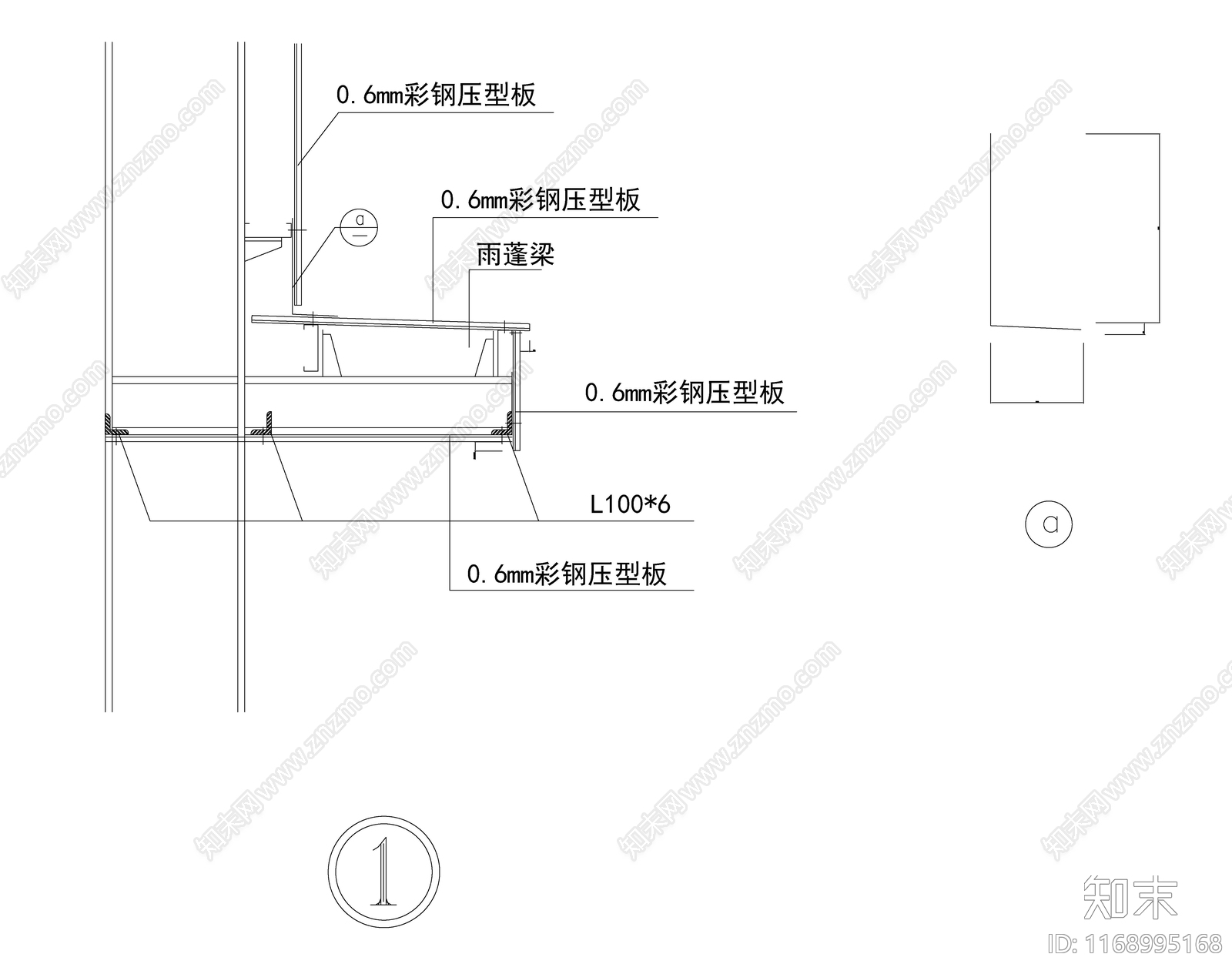 现代新中式建筑工程节点cad施工图下载【ID:1168995168】