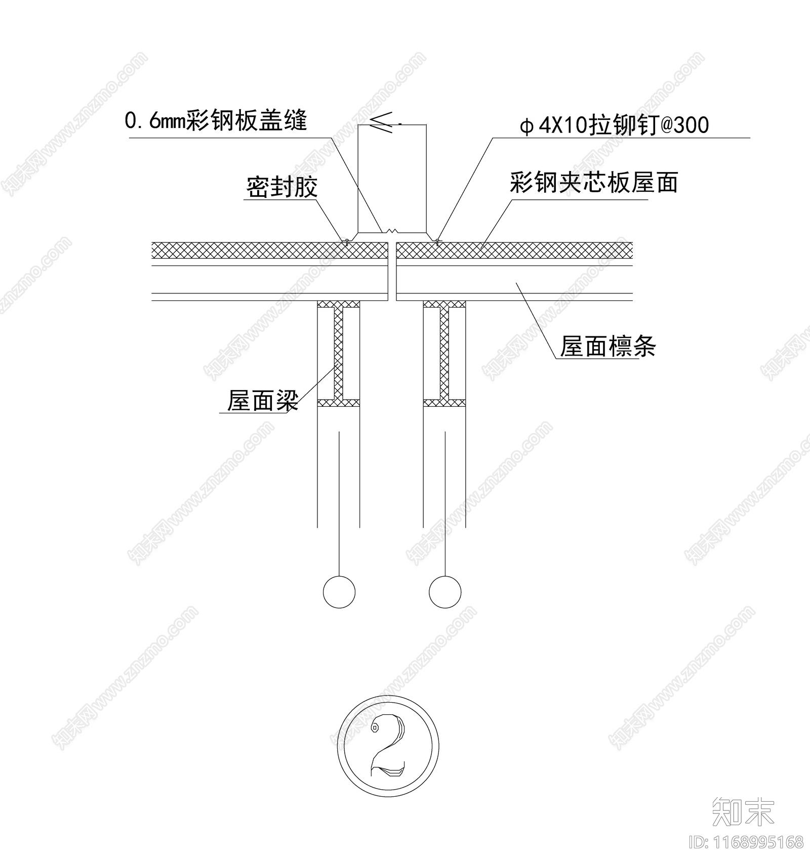 现代新中式建筑工程节点cad施工图下载【ID:1168995168】