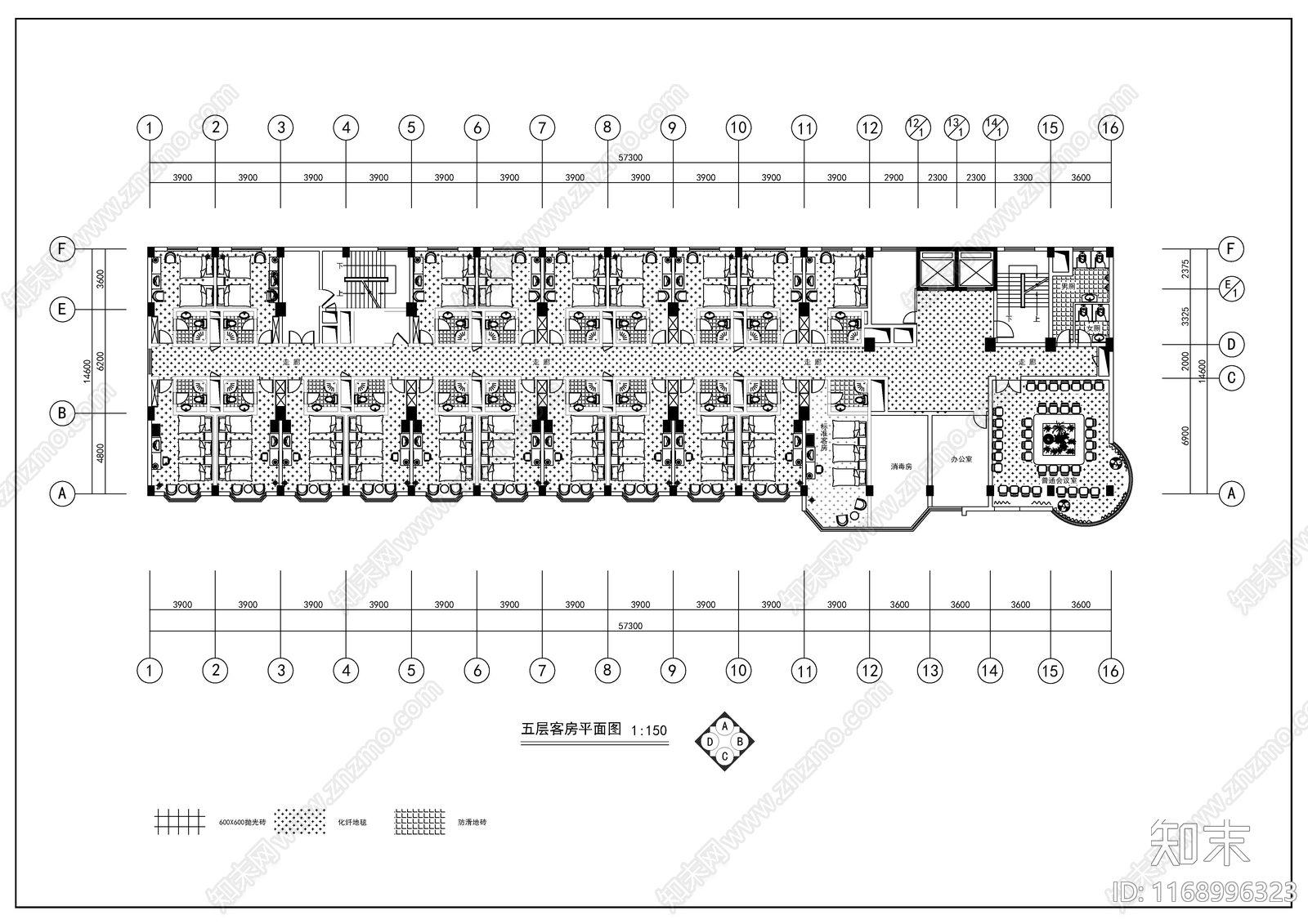 现代欧式会议中心建筑施工图下载【ID:1168996323】