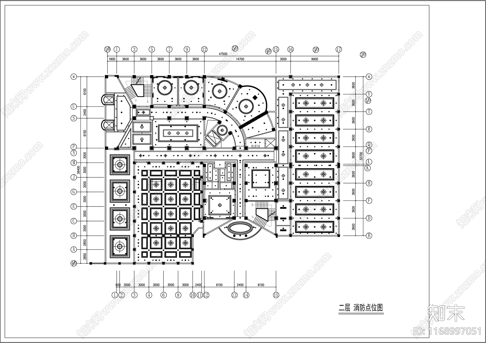 现代新中式酒店cad施工图下载【ID:1168997051】