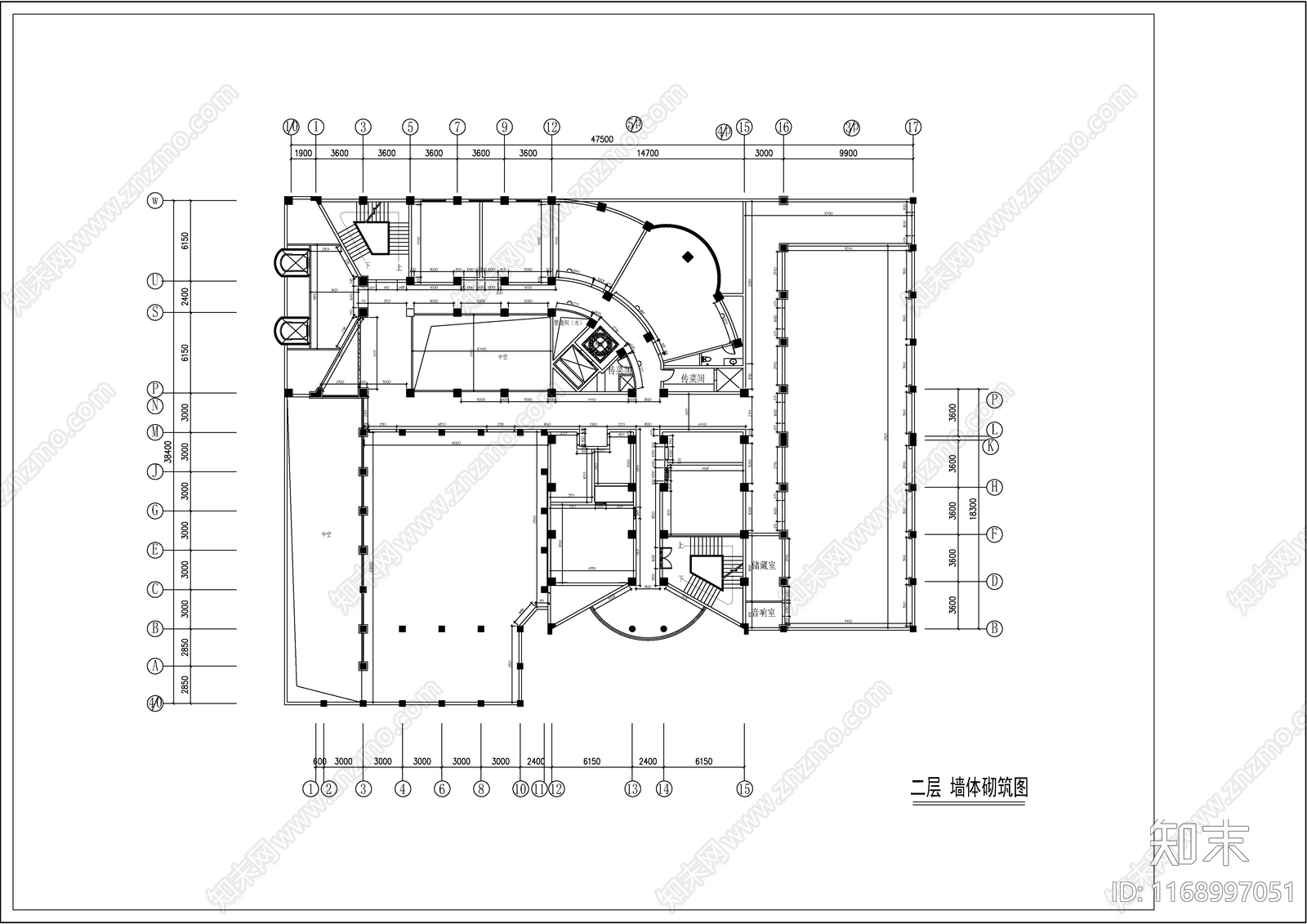 现代新中式酒店cad施工图下载【ID:1168997051】