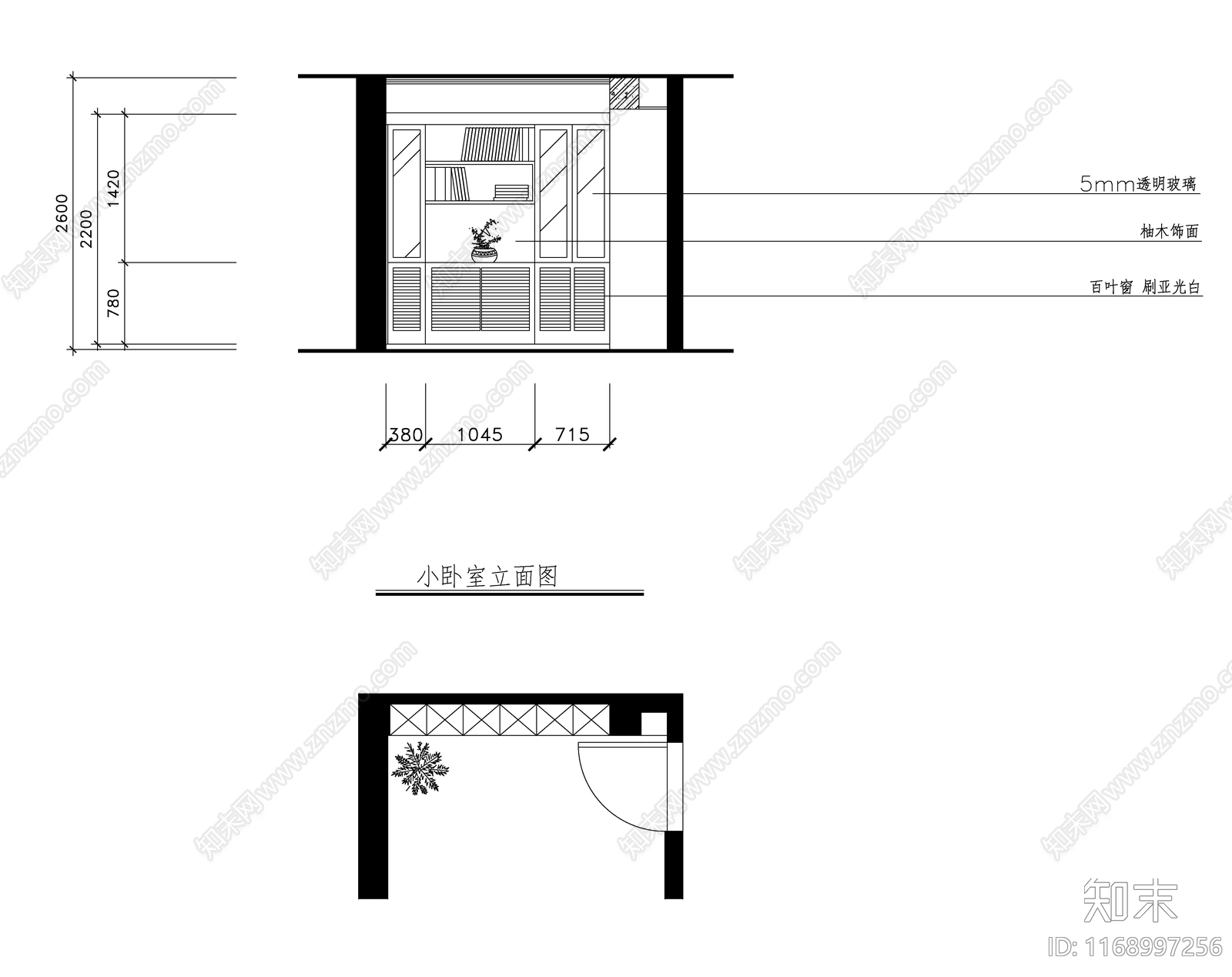 现代新中式整体家装空间cad施工图下载【ID:1168997256】