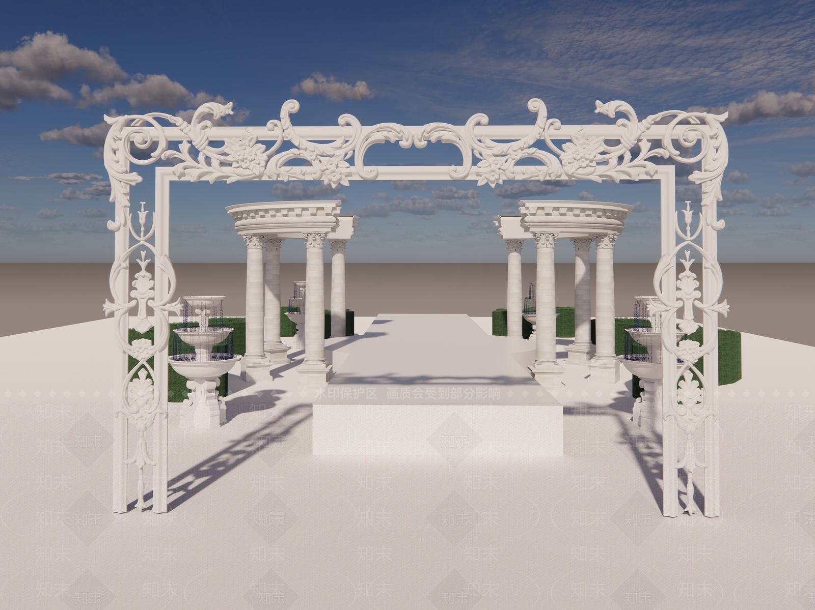 欧式美陈SU模型下载【ID:1168999564】