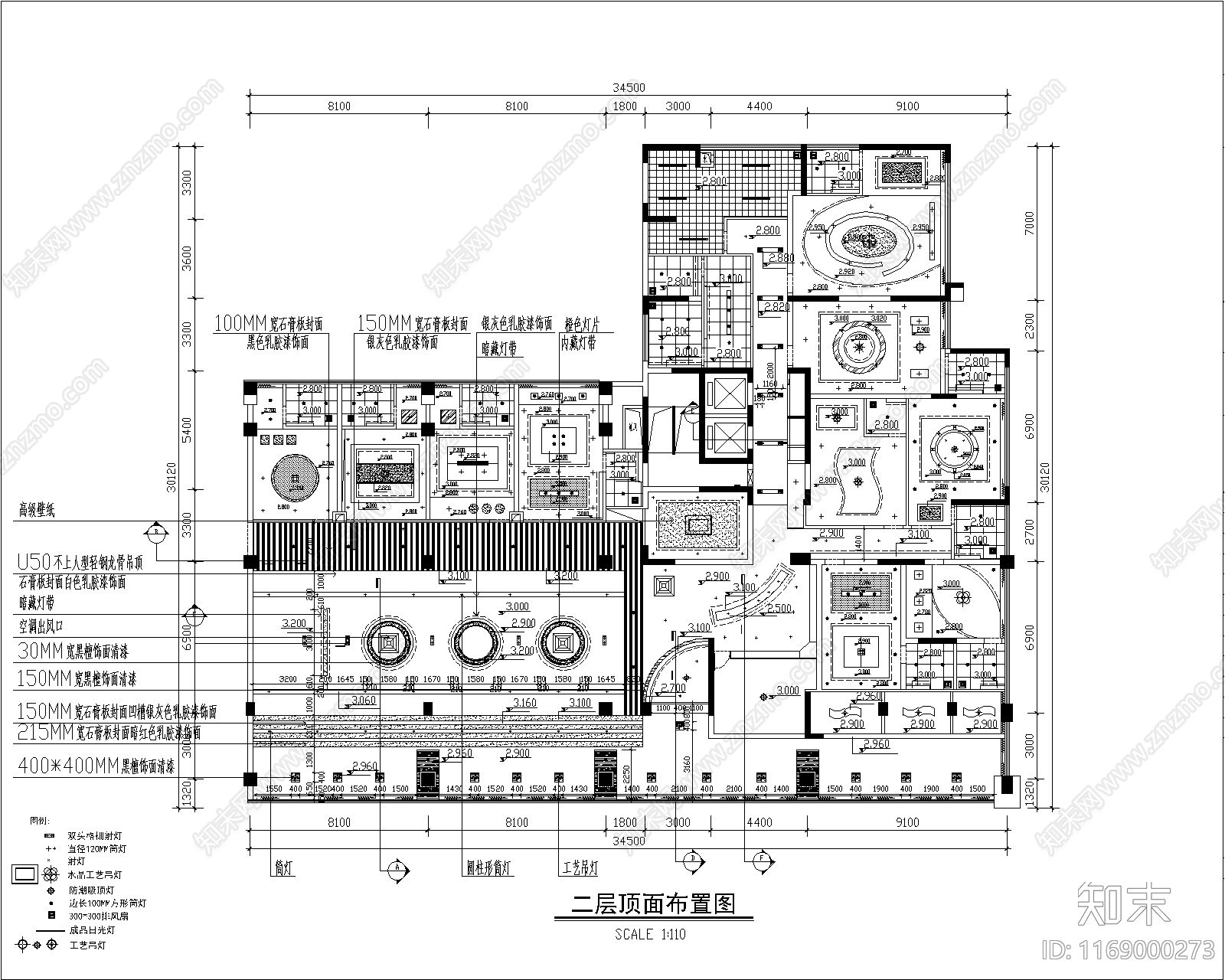 现代意式西餐厅cad施工图下载【ID:1169000273】