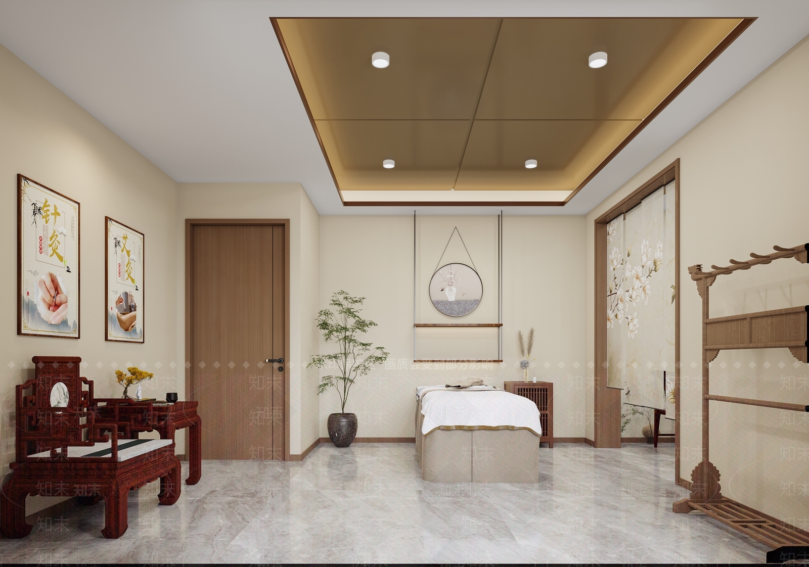 新中式美容院3D模型下载【ID:1214703031】