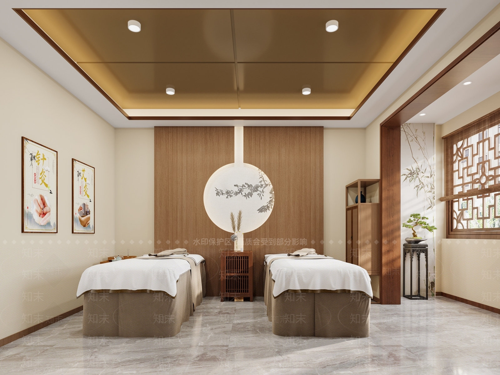 新中式足浴店3D模型下载【ID:1169002646】
