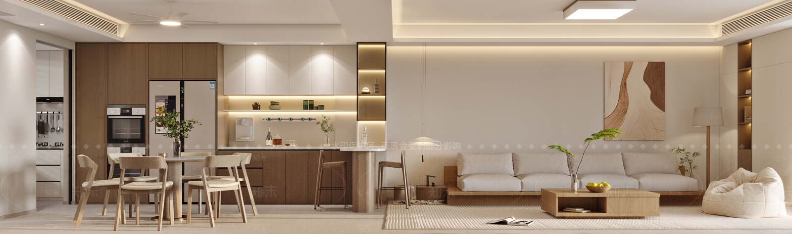 现代茶室3D模型下载【ID:1214703242】