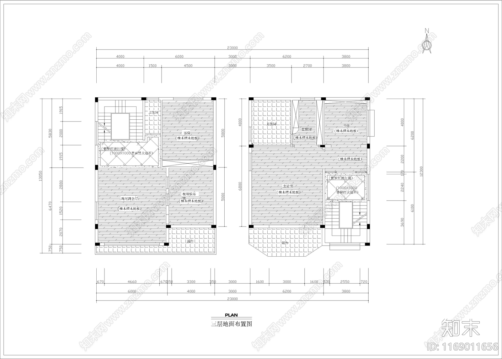 现代简欧整体家装空间cad施工图下载【ID:1169011656】