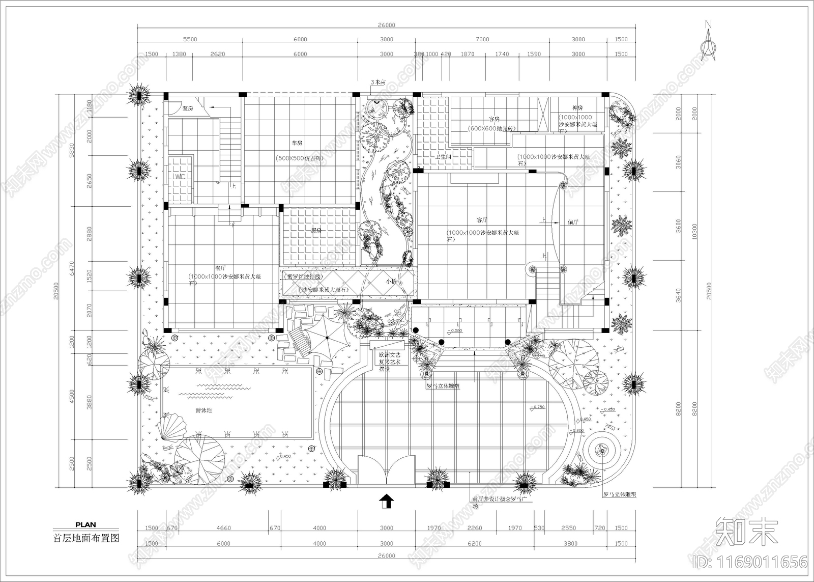 现代简欧整体家装空间cad施工图下载【ID:1169011656】