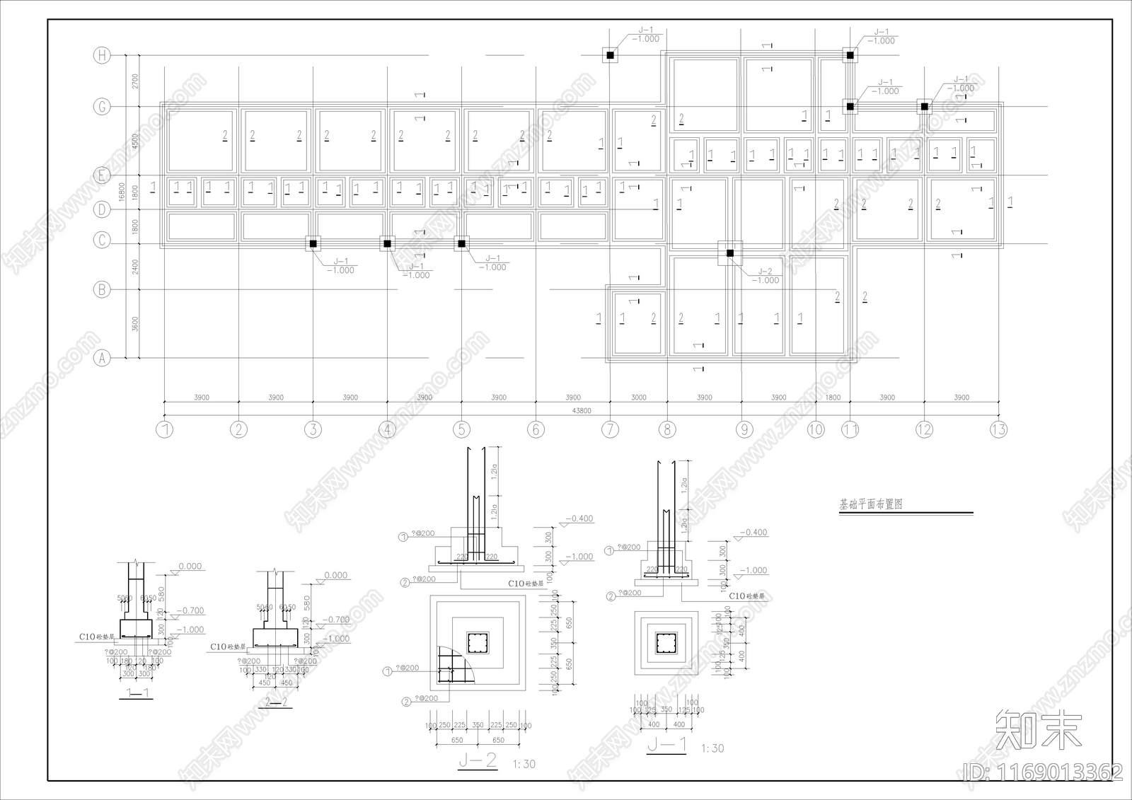 现代别墅建筑施工图下载【ID:1169013362】