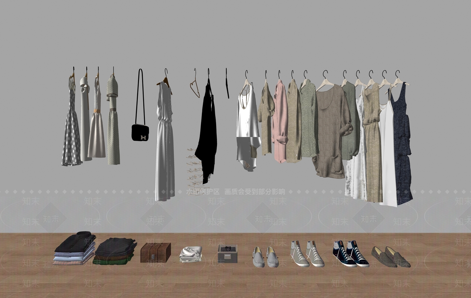 衣服SU模型下载【ID:1169019449】