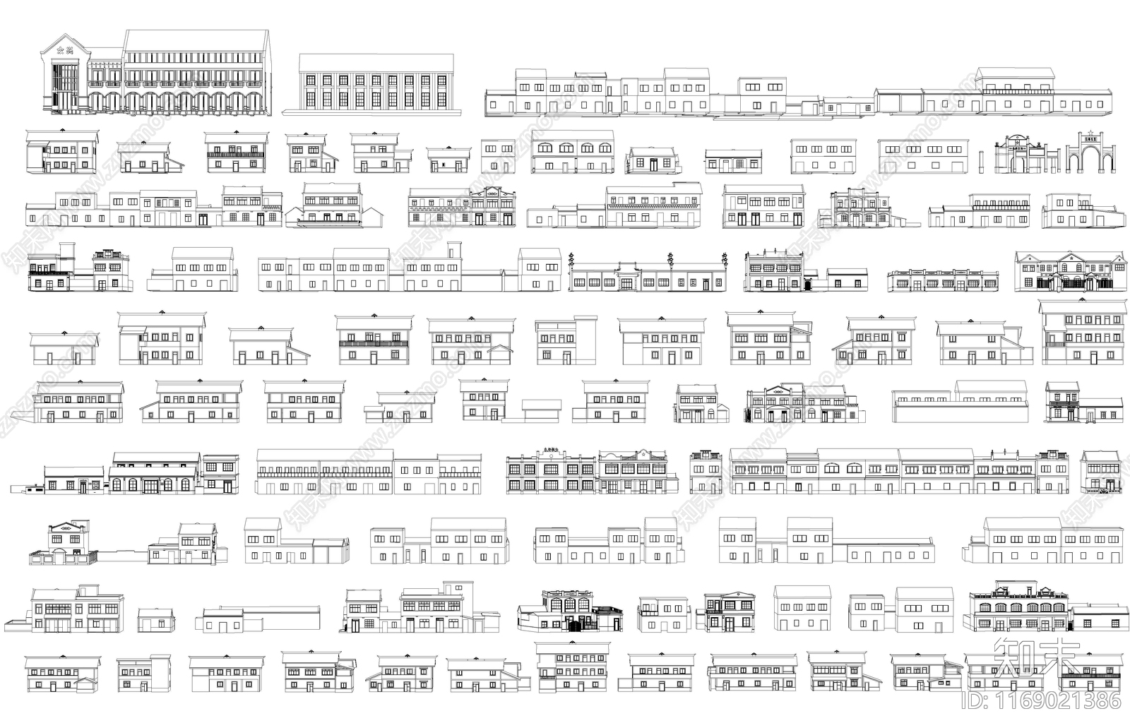 现代住宅楼建筑施工图下载【ID:1169021386】