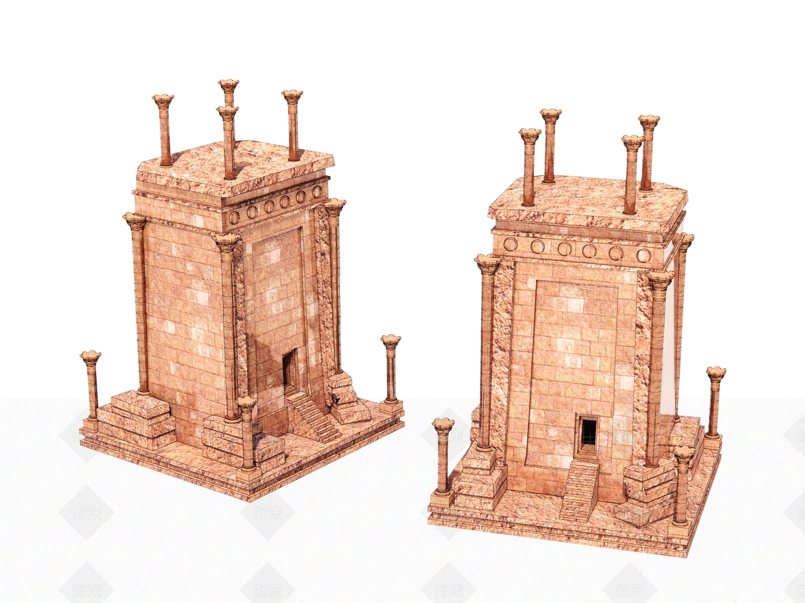 欧式雕塑小品SU模型下载【ID:1169027811】