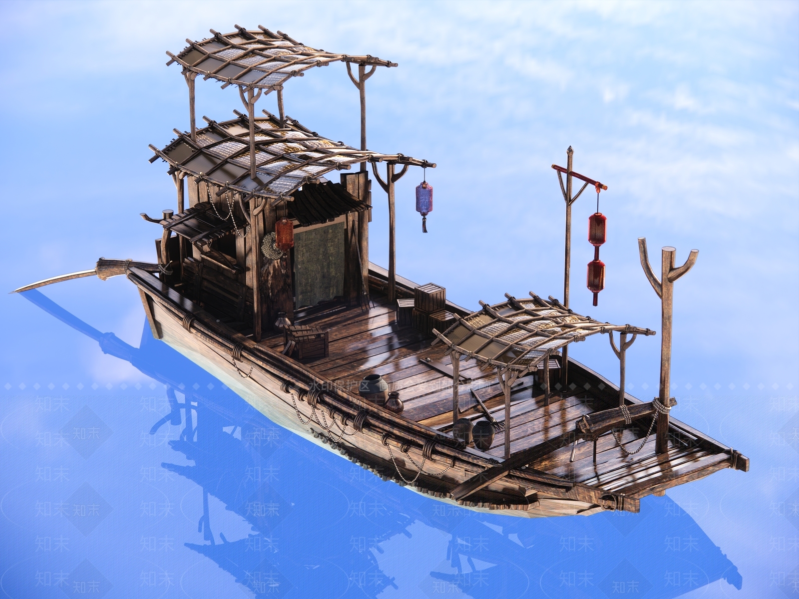 船SU模型下载【ID:1169028399】