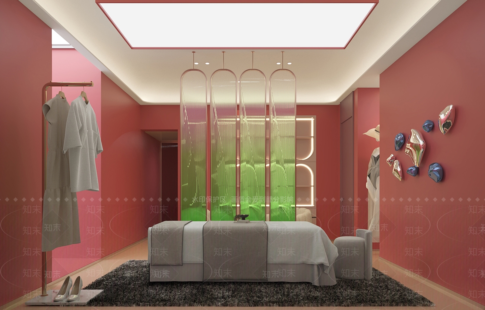 现代禅意美容院3D模型下载【ID:1169031526】