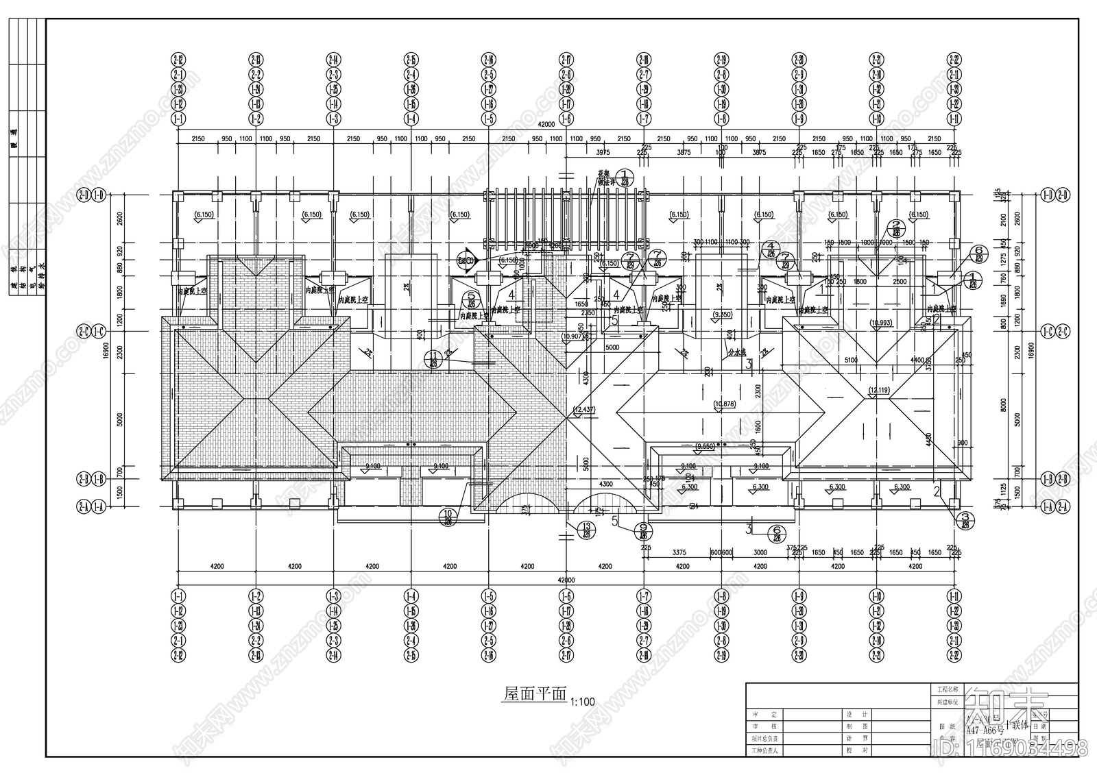 现代住宅楼建筑cad施工图下载【ID:1169034498】